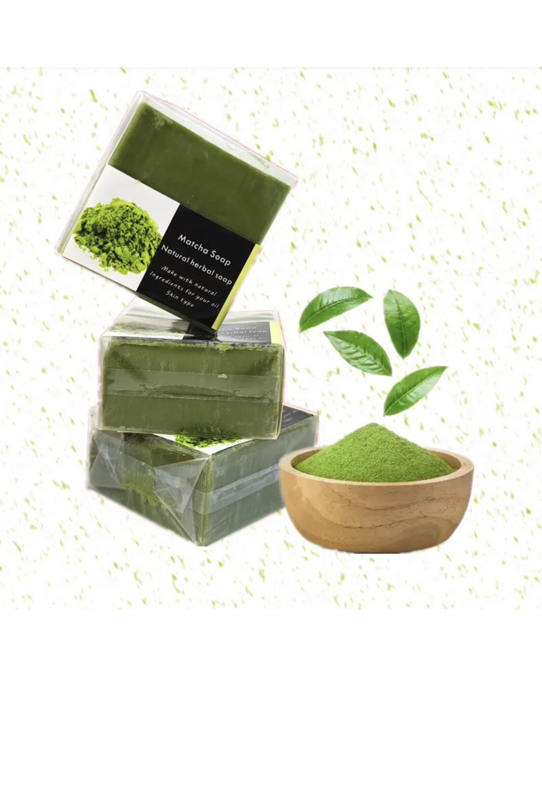 Organic Matcha Soap 3 X 100 Grams