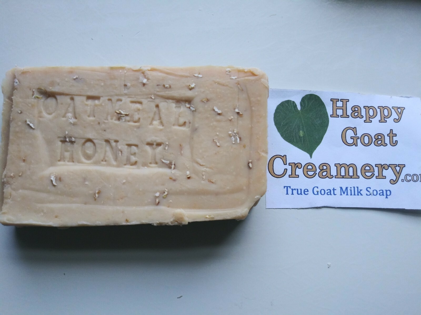 5 BARS GOAT MILK SOAP OATMEAL & HONEY UNSCENTED HAPPY GOAT CREAMERY PURE BASIC