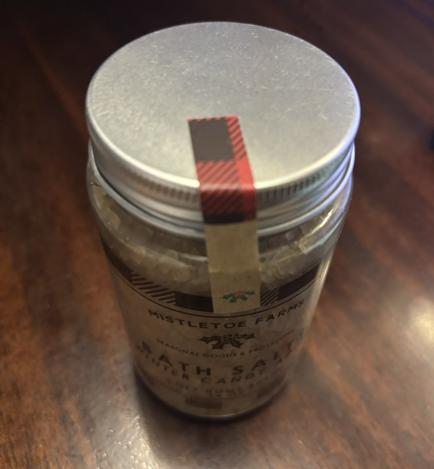 Mistletoe Farms Bath Salts. 14 Oz. Jar. New.