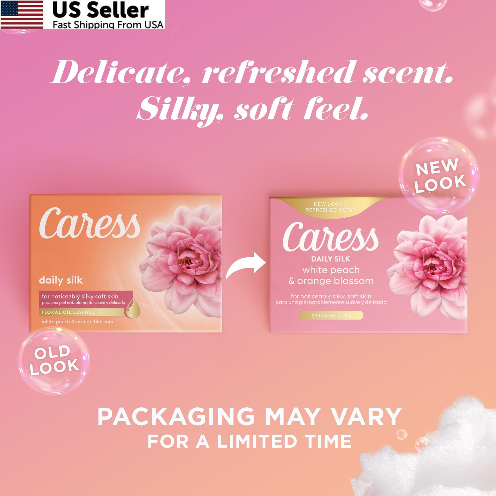 Caress Beauty Bar Soap For Women, Daily Silk With 8 Ounce (Pack of 1)