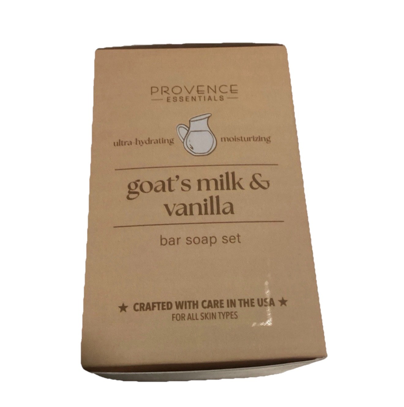 Provence Essentials GOAT’S MILK & VANILLA Organic Olive Oil Soap 3 Bars
