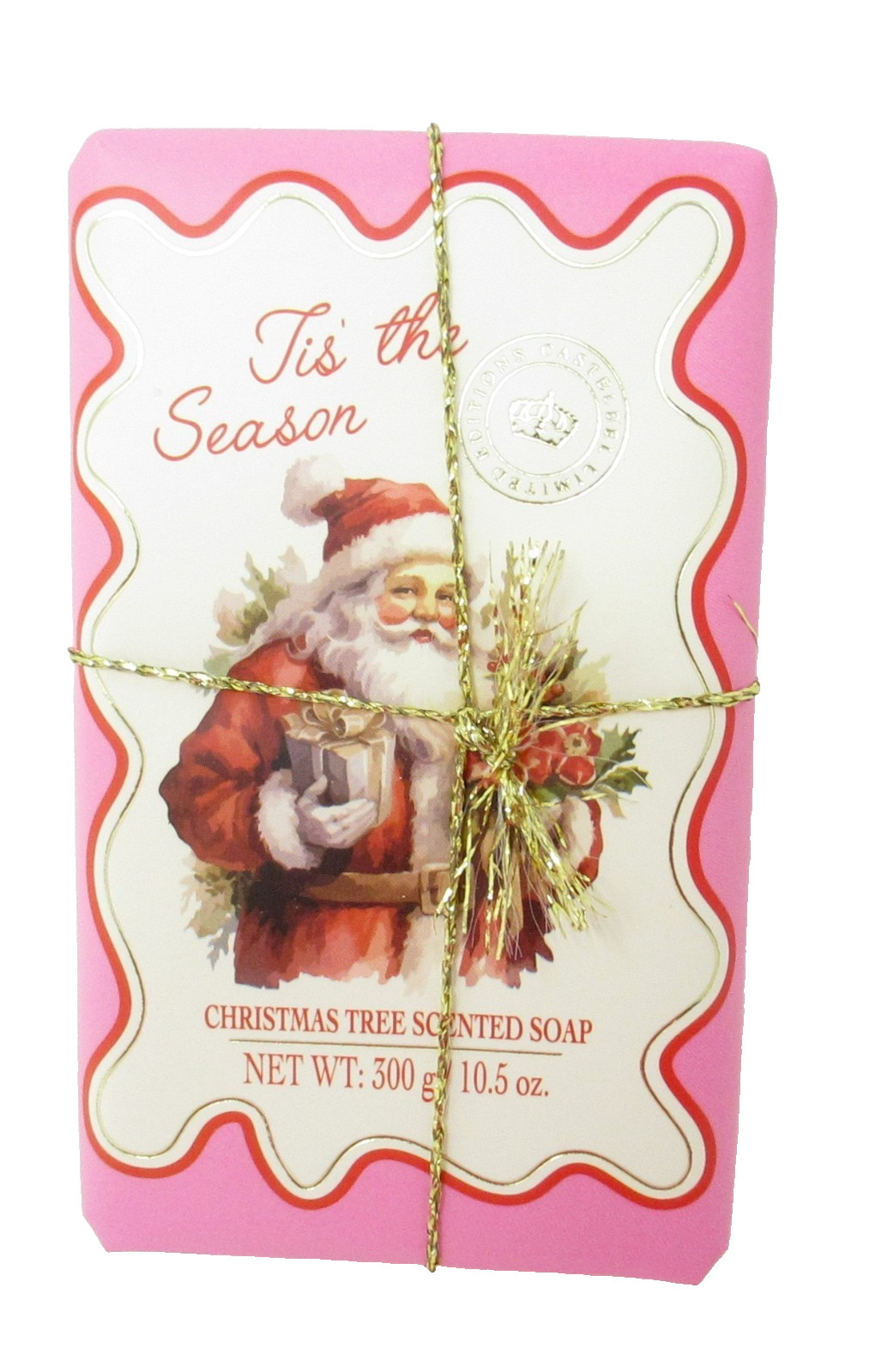 Castelbel Luxury Bath Bar Soap Christmas Tree Scented 10.5oz