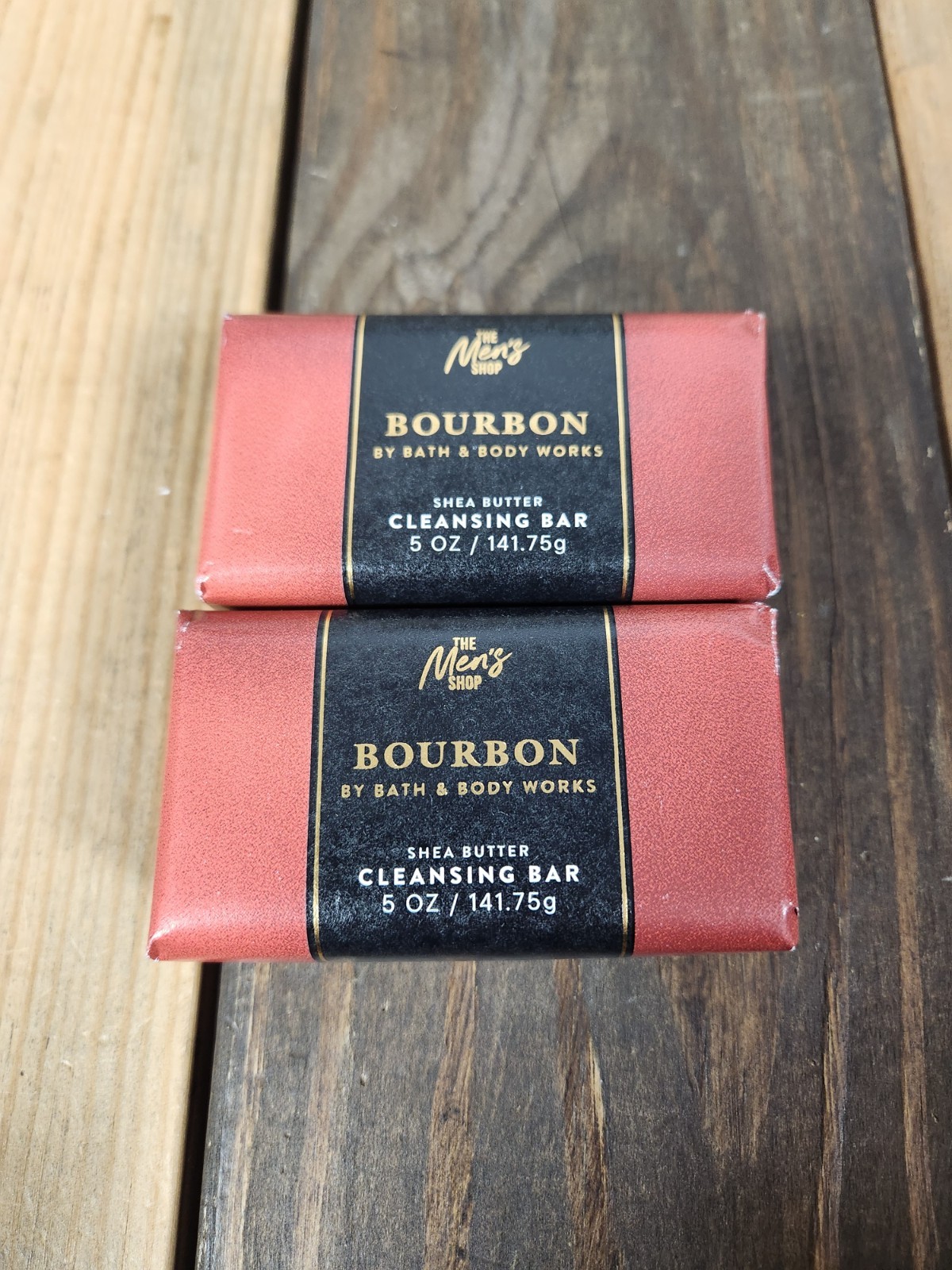2PK Bath & Body Works Men’s Bourbon Shea Butter Cleansing Bar Soap