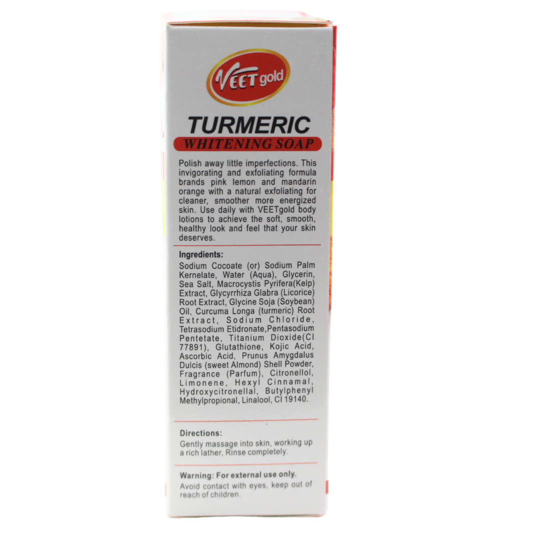 VeetGOLD TUMERIC Organic Super Whitening Face & Body Corrector Soap 200g X 1