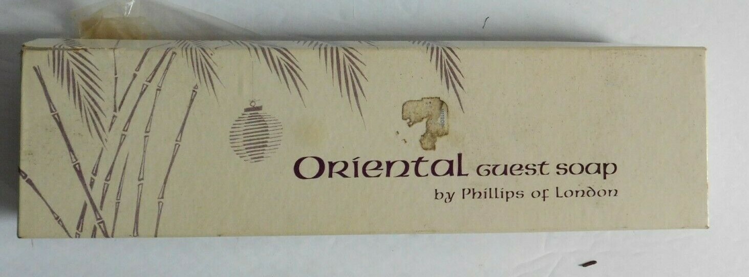 VTG 60’s PHILLIPS OF LONDON Oriental Guest Soap Vanity in open box unused READ