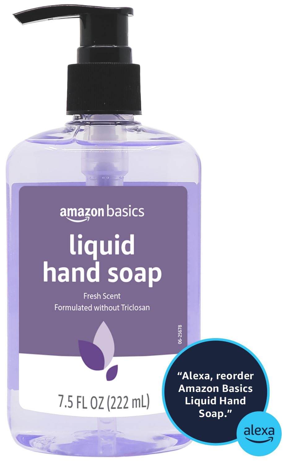 Amazon Basics Original Fresh Liquid Hand Soap with 7.5 Fl Oz (Pack of 6)