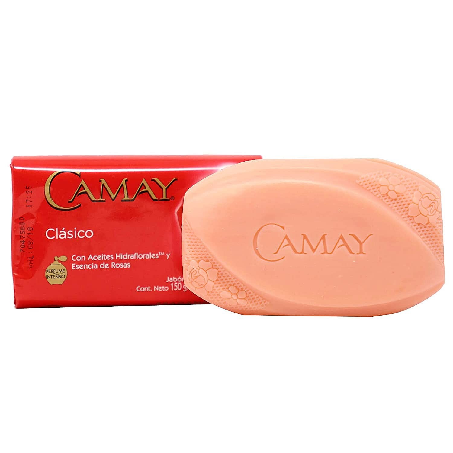 Camay Classic Bar Soap, with Rose Essence, 4.98 Ounce (Pack of 6)