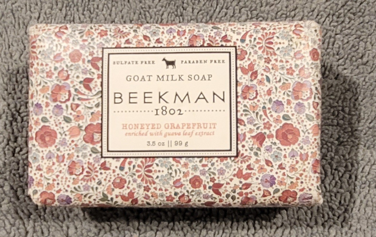 NEW Beekman Goat Milk Soap 1802 Honeyed Grapefruit 3.5oz Bar Sealed