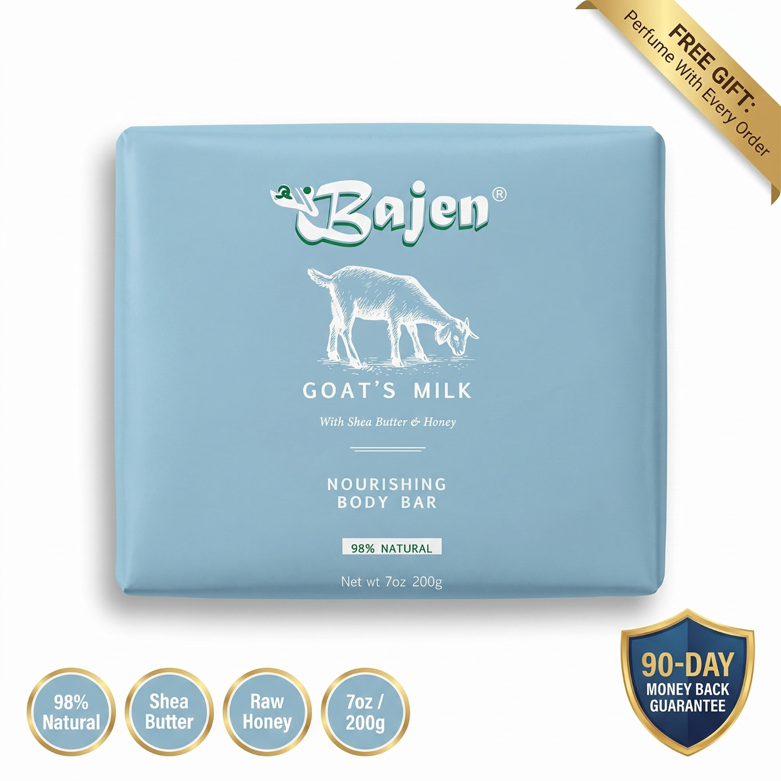 GOAT MILK NOURISHING SOAP – Skin Nourish Moisture Sensitive Natural Glow 7 oz