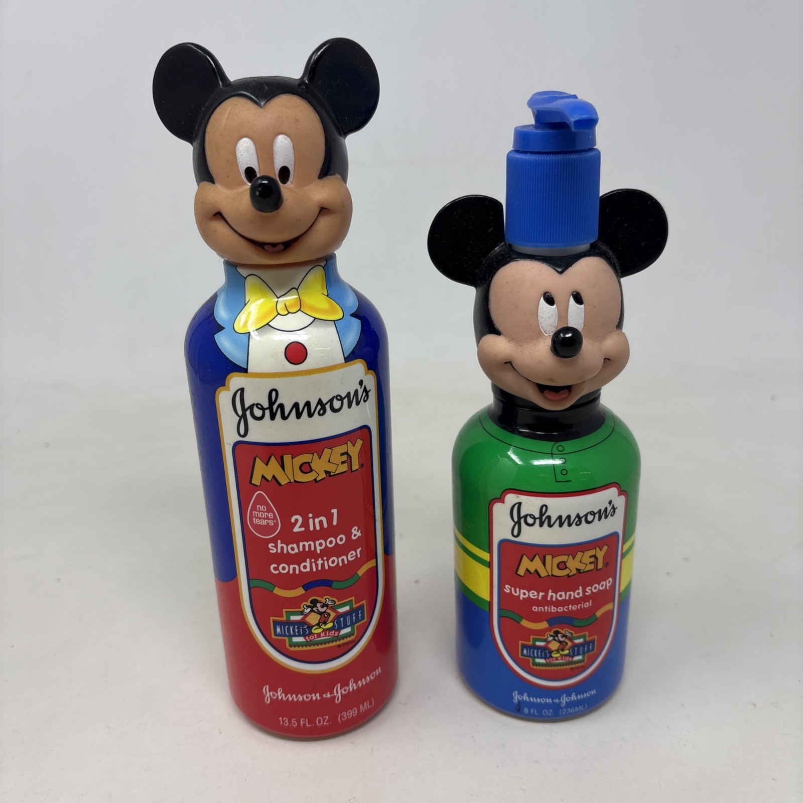 NOS Johnson’s Mickey Mouse Hand Soap And Shampoo Brand New RARE