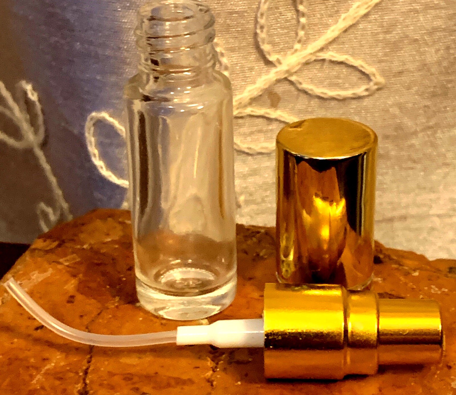 One Refillable Perfume Spray Empty Glass Bottle Purse Atomizer 1/6 oz/5ml NEW