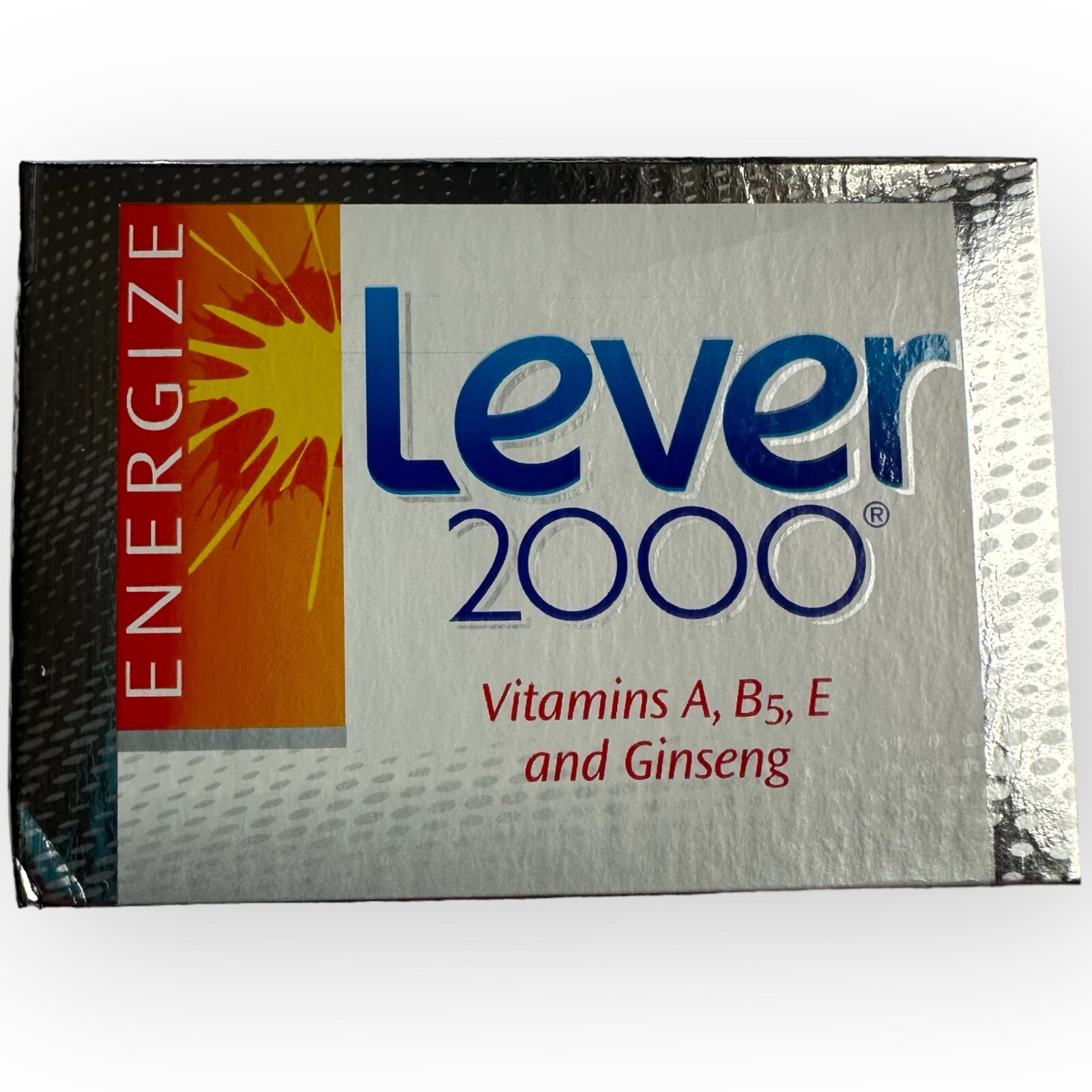 (1-Bar) LEVER 2000 ENERGIZE w/ Vitamins & Ginseng VINTAGE Deodorant Soap NEW