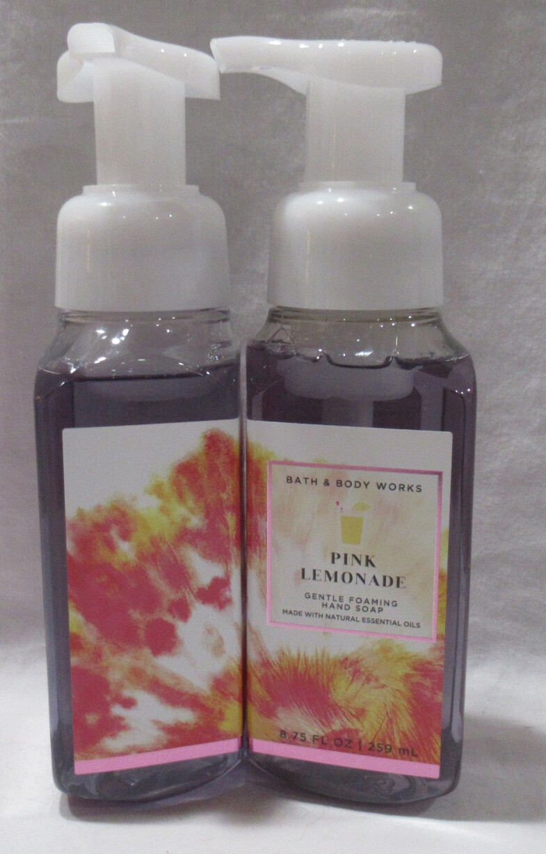 Bath & Body Works Gentle Foaming Hand Soap Lot Set of 2 PINK LEMONADE