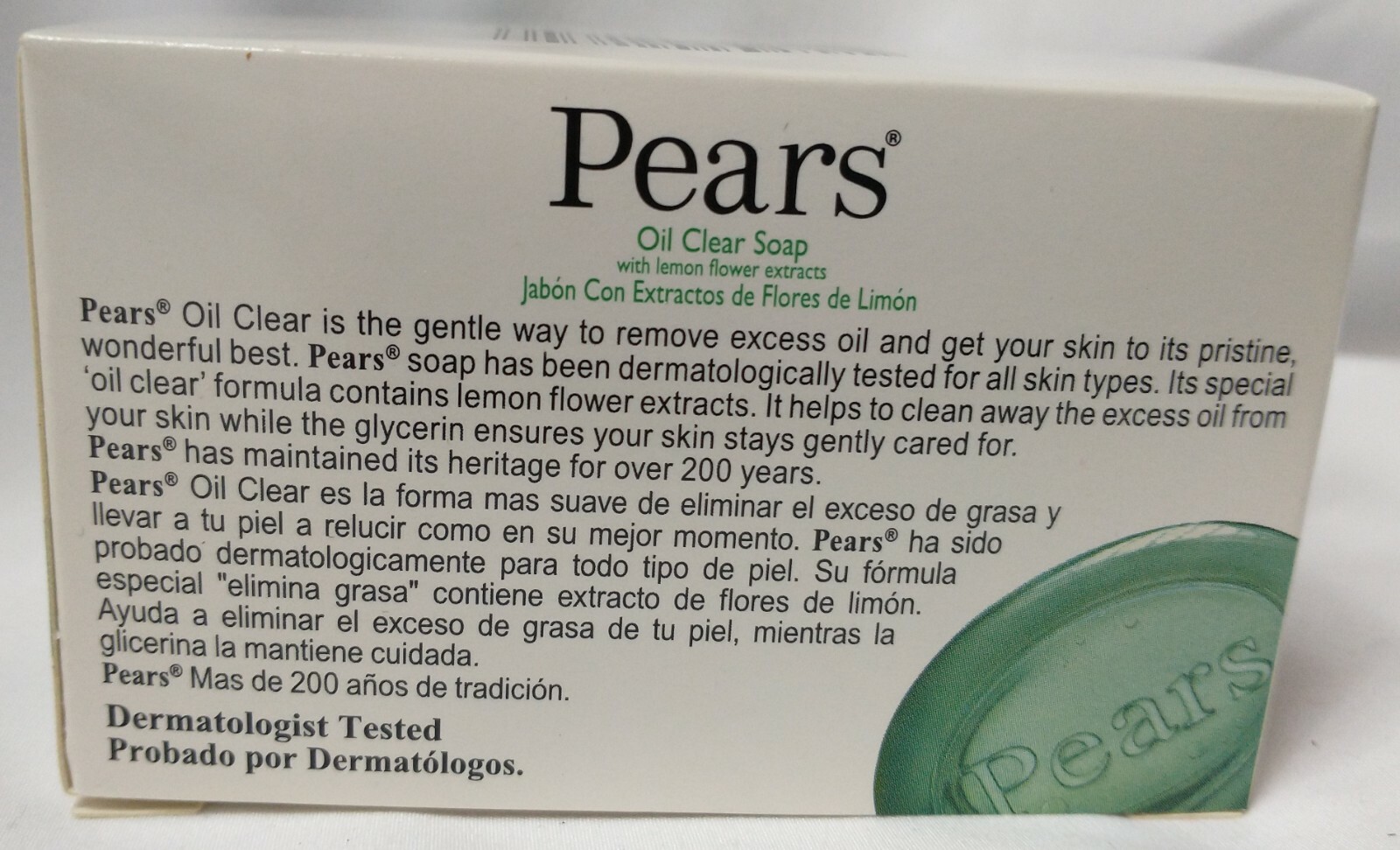 (4) 2 Packs Pears Bar Soap With Lemon Flower Extract Oil Clear Soap 3.5 oz