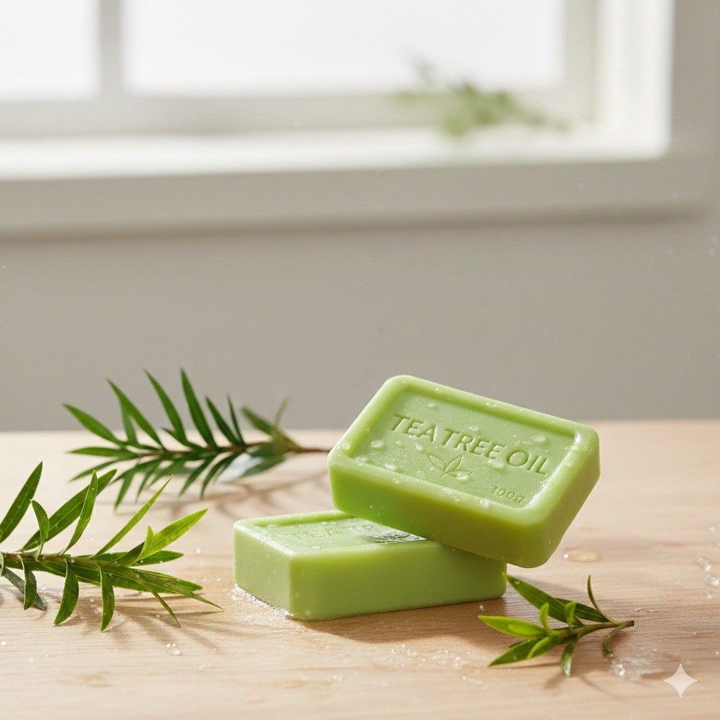 AC Global Market Tea Tree Oil Antifungal Soap Body Face ,100g