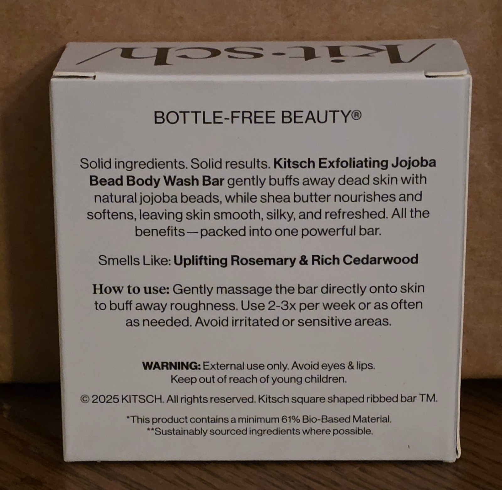 Kitsch Body Bar No Parabens Phthalates Silicones Sulfates Artificial Fragrances