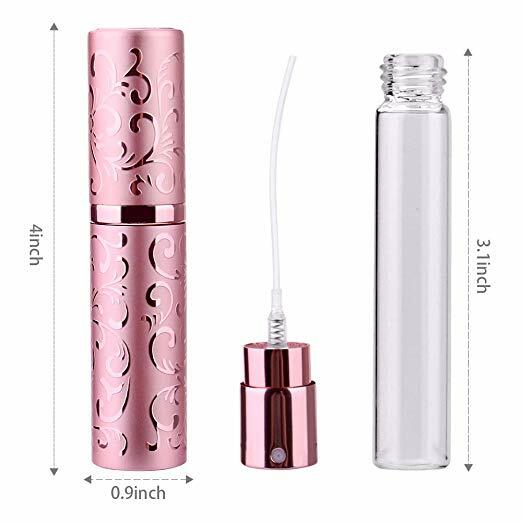10ml Perfume Refillable Atomizer Mini Travel Spray Bottle Purse Funnel