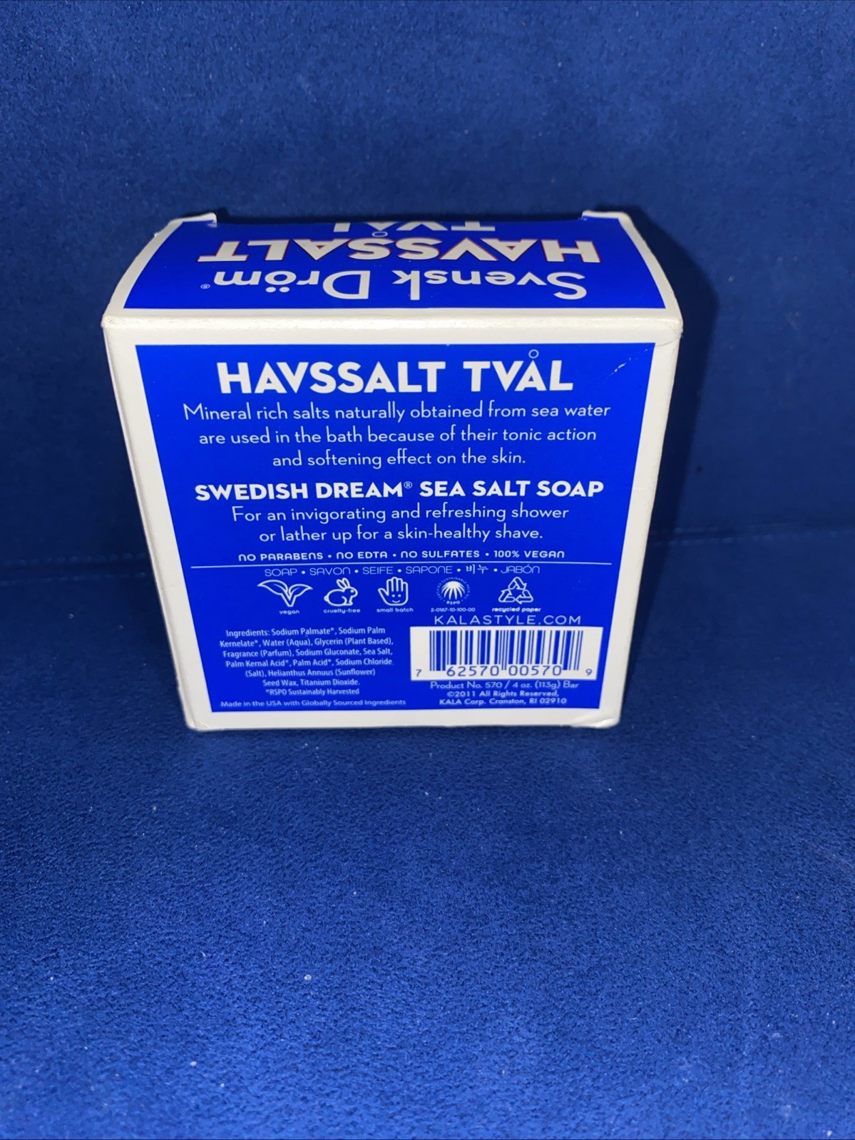 SWEDISH DREAM SEA SALT SOAP 🔥 WONDERFUL FOR SCRUBING DRY SKIN 4 oz BAR SVENSK