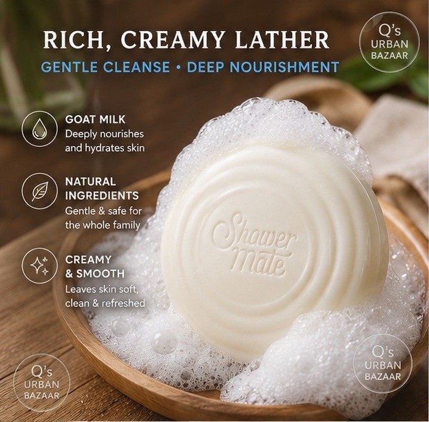🆕🐐 AEKYUNG SHOWERMATE WHITE GOAT MILK SOAP 🥛🧼 MOISTURIZING JUMBO 12 CT