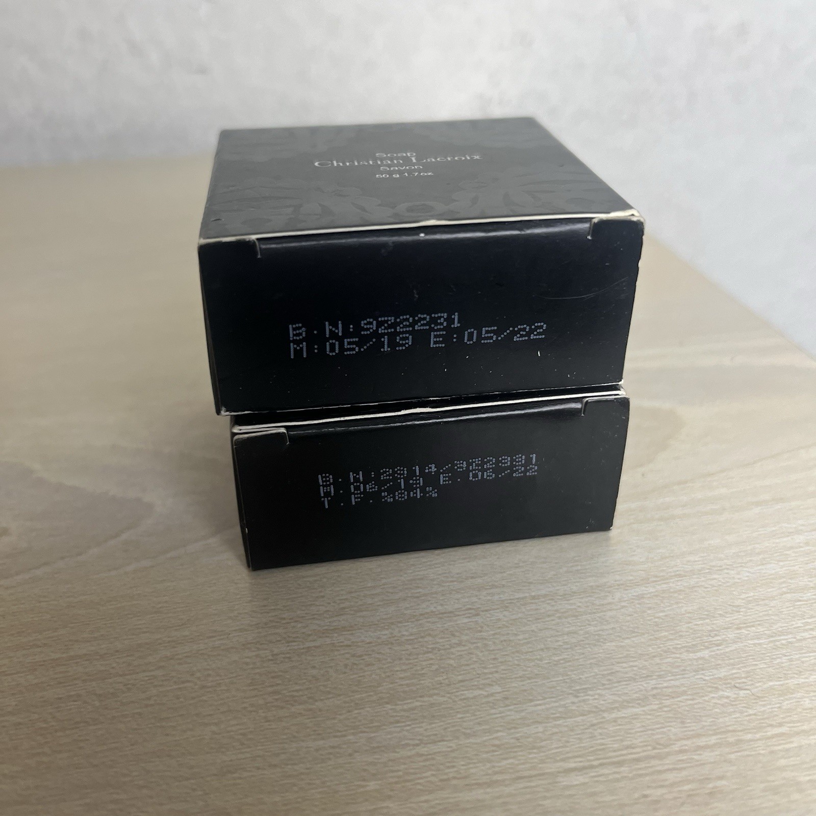 Christian Lacroix Soap Bars Lot of Two 1.7 Oz 50g Each Travel Size