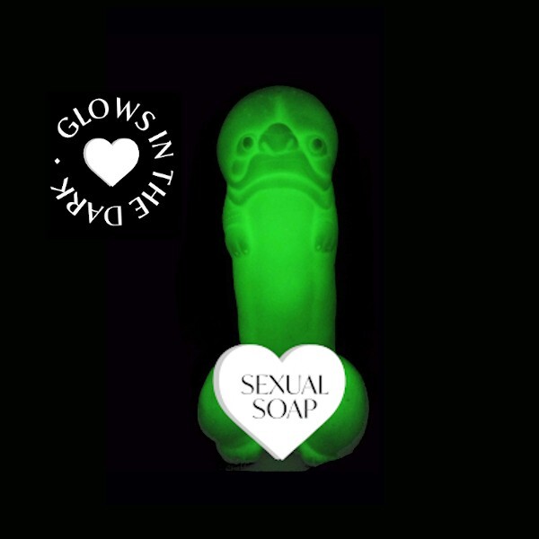 Glow in the dark adult penis soap dick soap penis shaped soap gag gift 8.5 oz