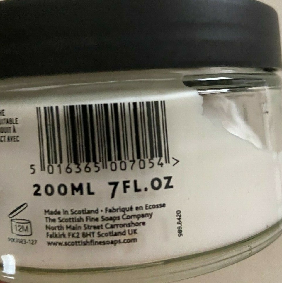 SCOTTISH FINE SOAPS CO. AU LAIT BODY BUTTER 7OZ GLASS JAR 2 pk NEW
