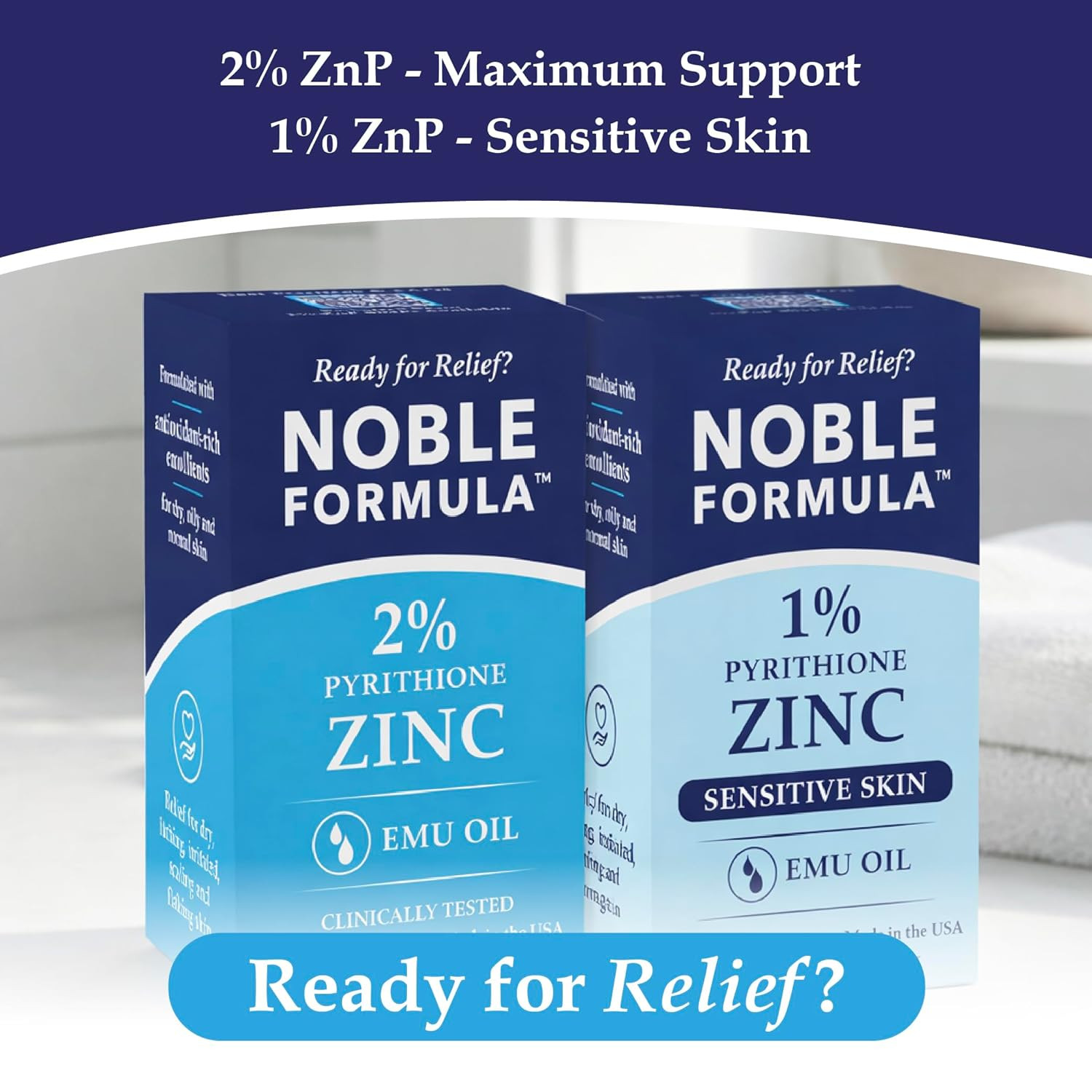 Noble Formula 2% Pyrithione Zinc Soap Bar with Emu Oil – Face, Body and Scalp