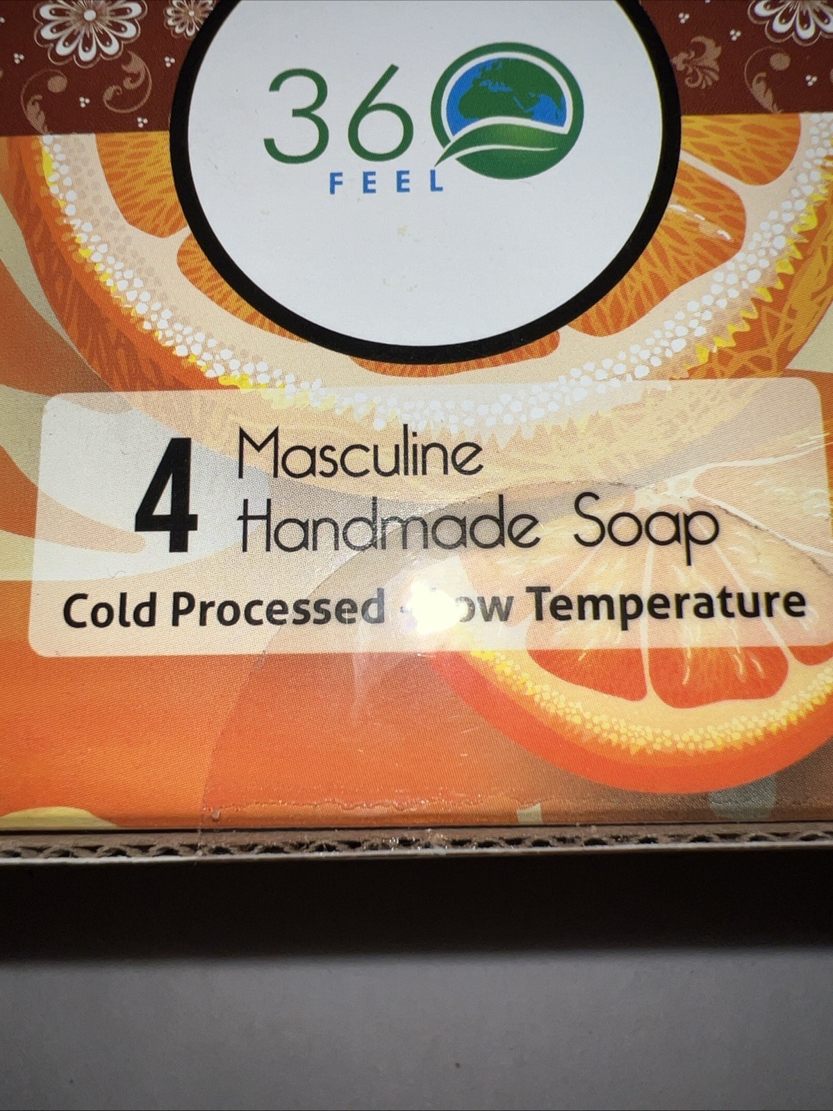 360 Feel Soap. FOUR 5 oz. Individual Square Bars. 4 Scents. Masculine Soap