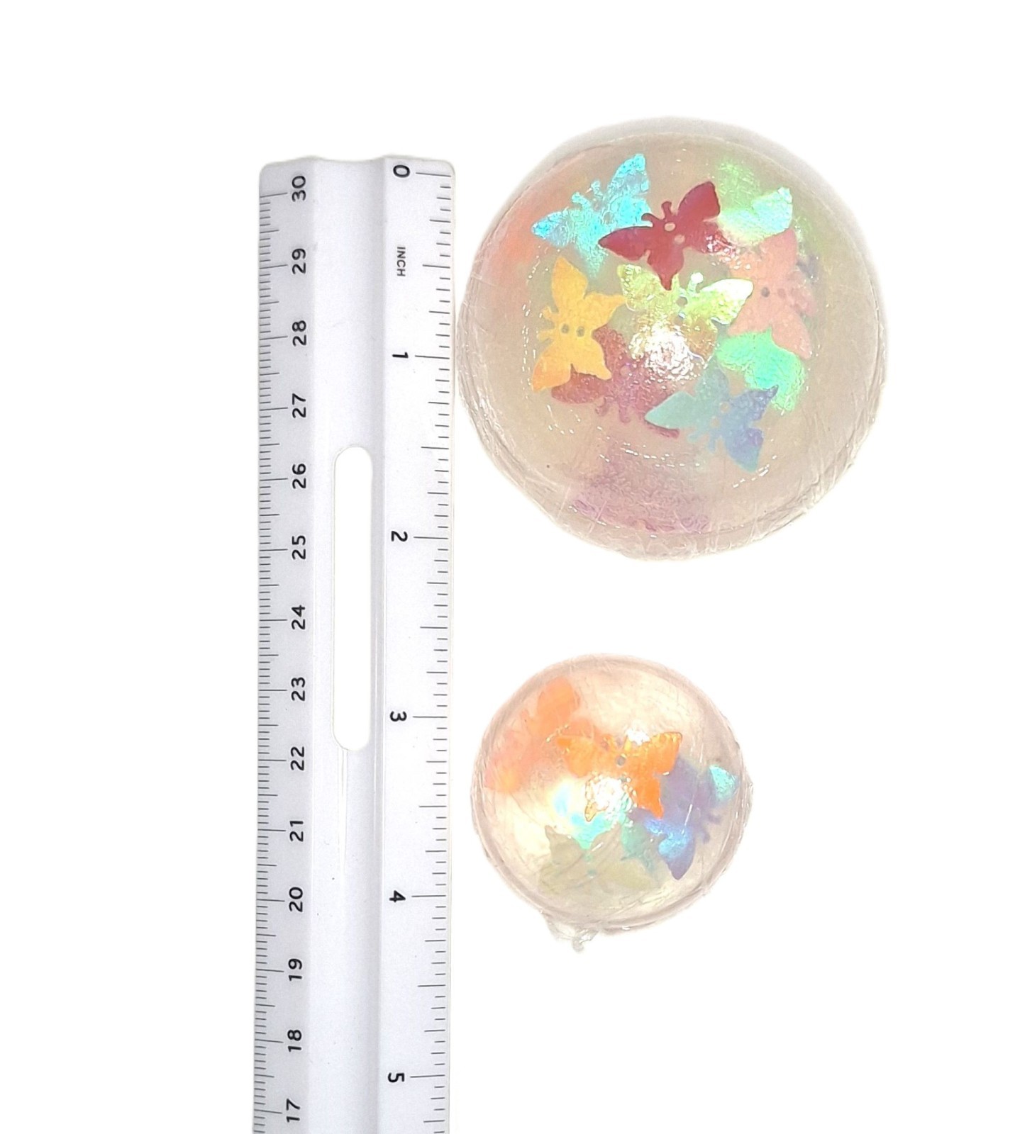 Butterfly Botanical Soap Set 1 Pound Round Clear Vegan Glycerin Gift Set