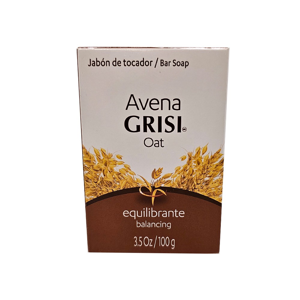 Grisi Oat Balancing Bar Soap. Cleanse & Moisturize. Anti Acne. 3.5oz. Pack of 12