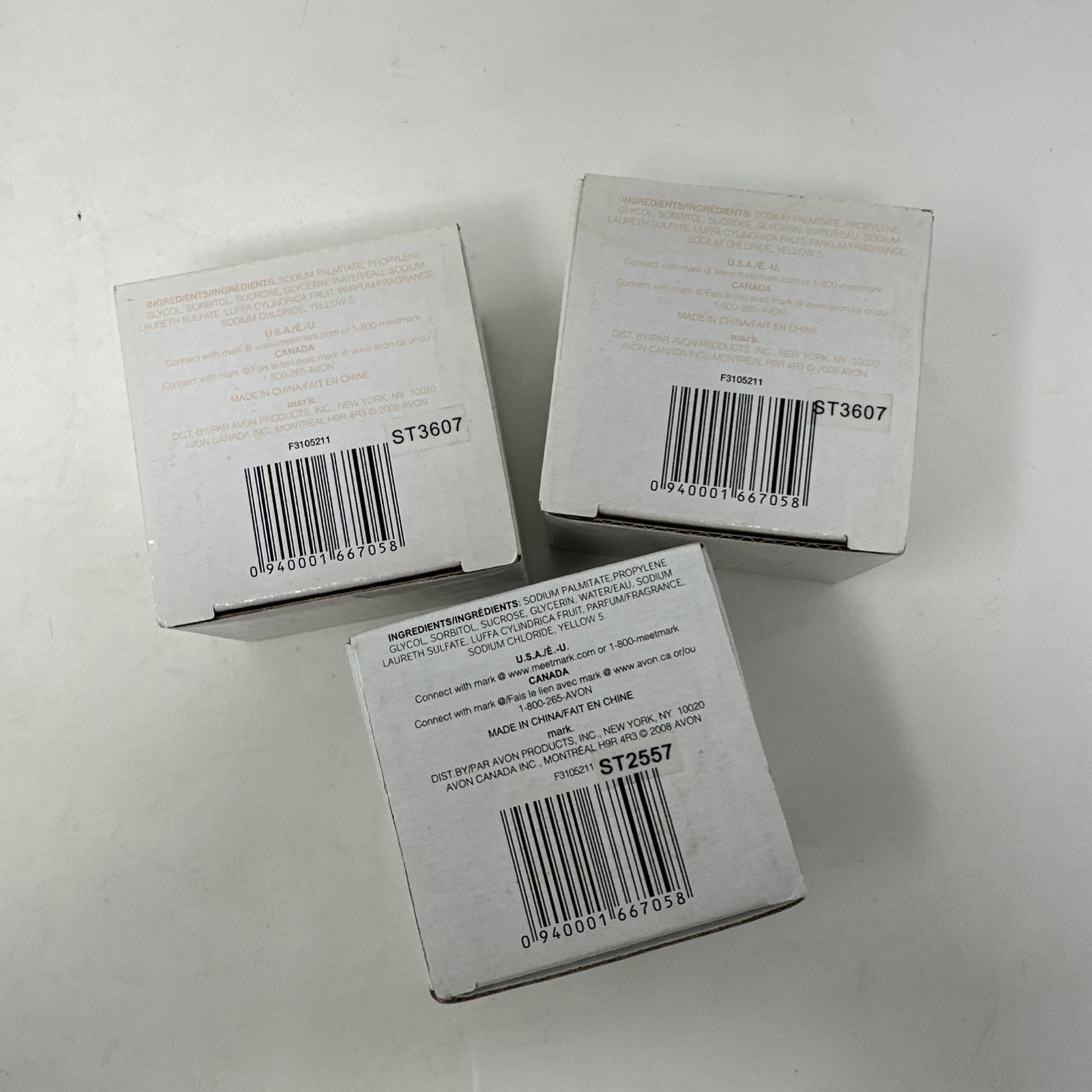 Lot of 3 Avon Mark Pure Loofah Soaps Citrusy Scent 4.4 OZ each NOS Dry Skin