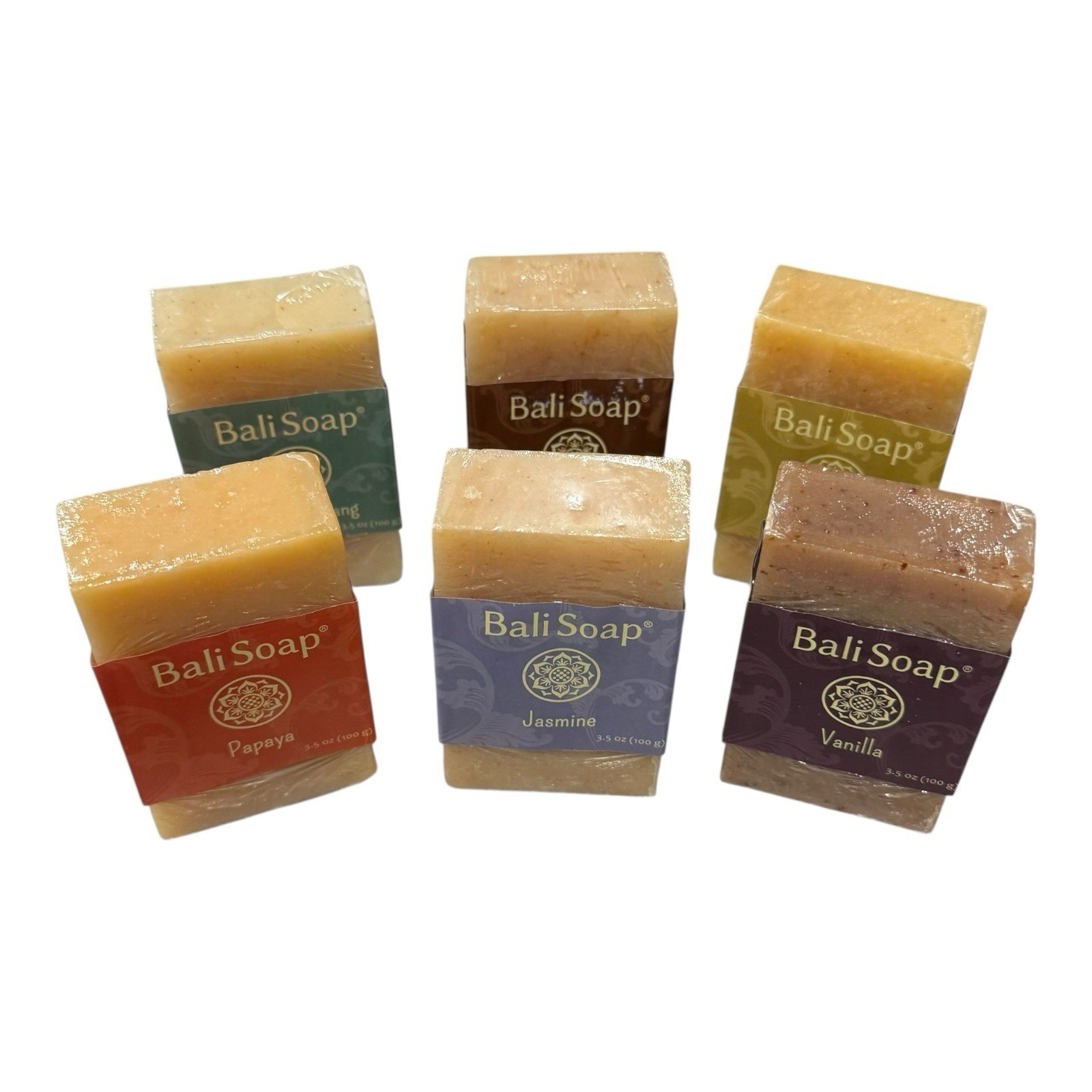 Bali Soap Bar Gift Set, 6 Pc Variety Pack, 3.5 Oz Each
