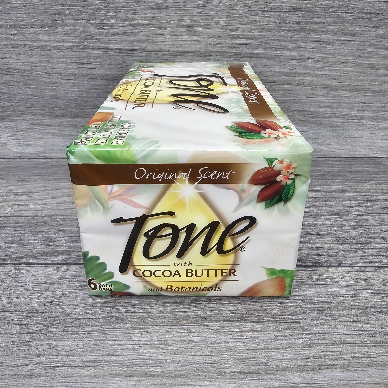 Tone Cocoa Butter and Botanicals Original Bar Soap – One Pack Of Six 4.25oz Bars