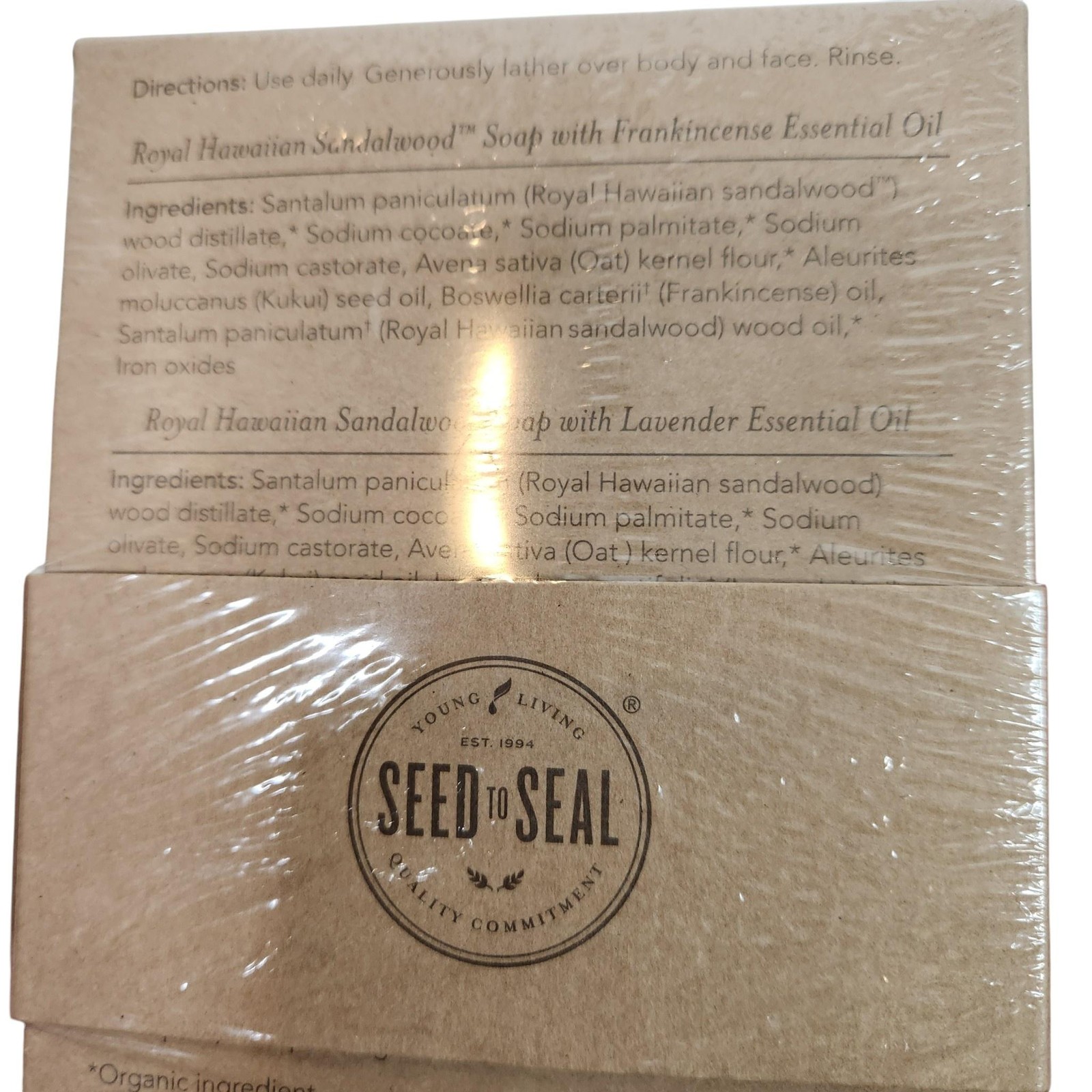 Young Living Royal Hawaiian Sandalwood Soap Collection 3 Bars 1.55oz Each Set
