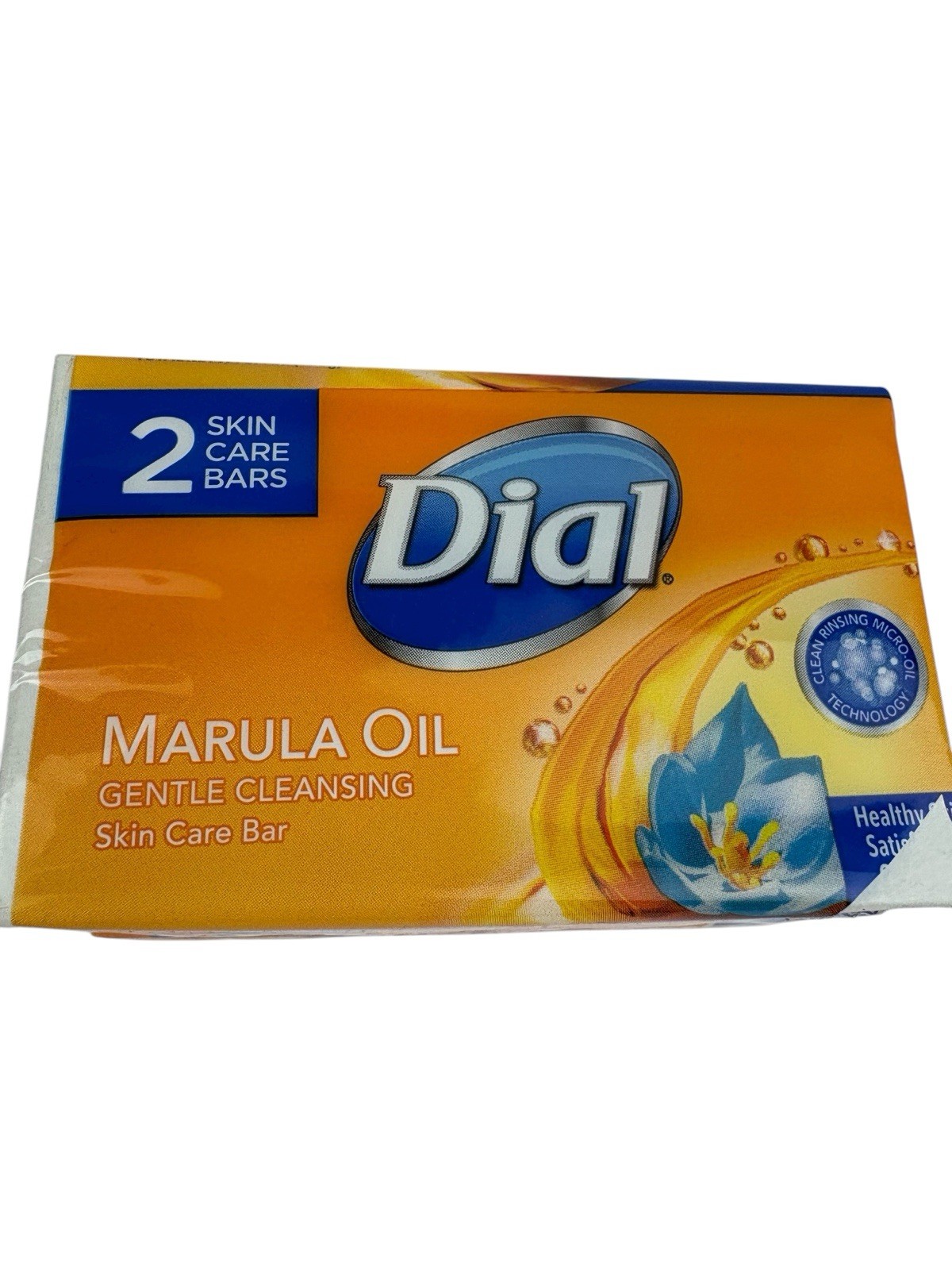 2-Dial Marula Oil Gentle Cleansing Skin Care Bar Soap 3.2 Oz 2 Pack
