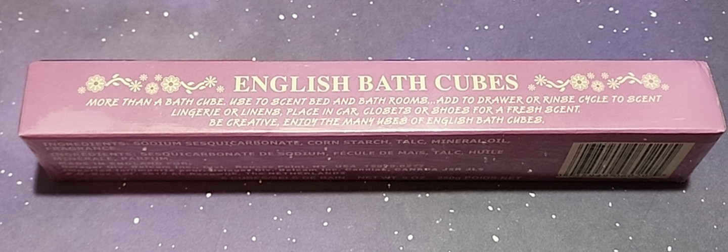 Vtg Bath Delagar English Country Floral 6 Cubes