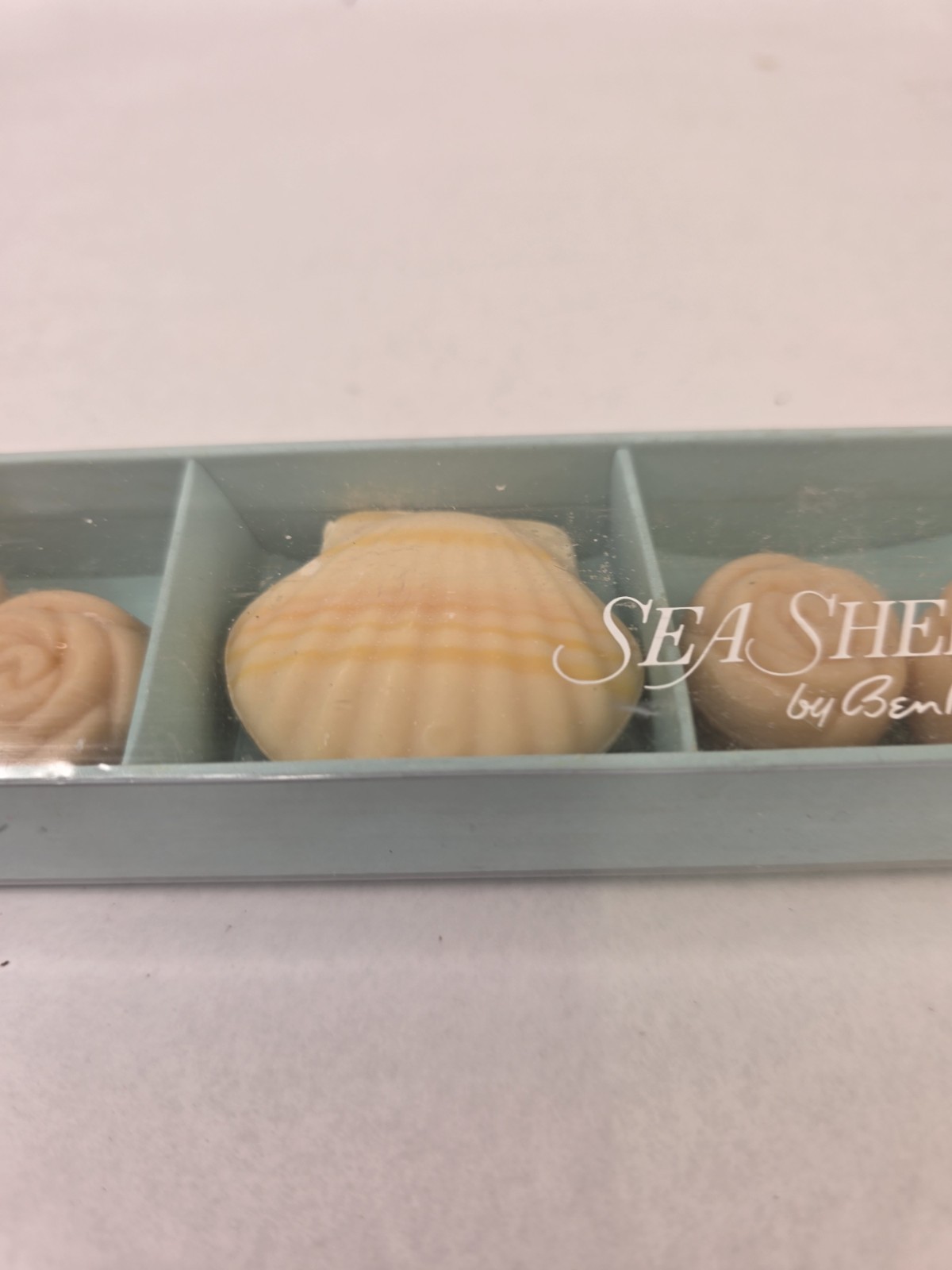 New Vintage Boxed Set of Sea Shell Bar Soap by Ben Rickert Decorative