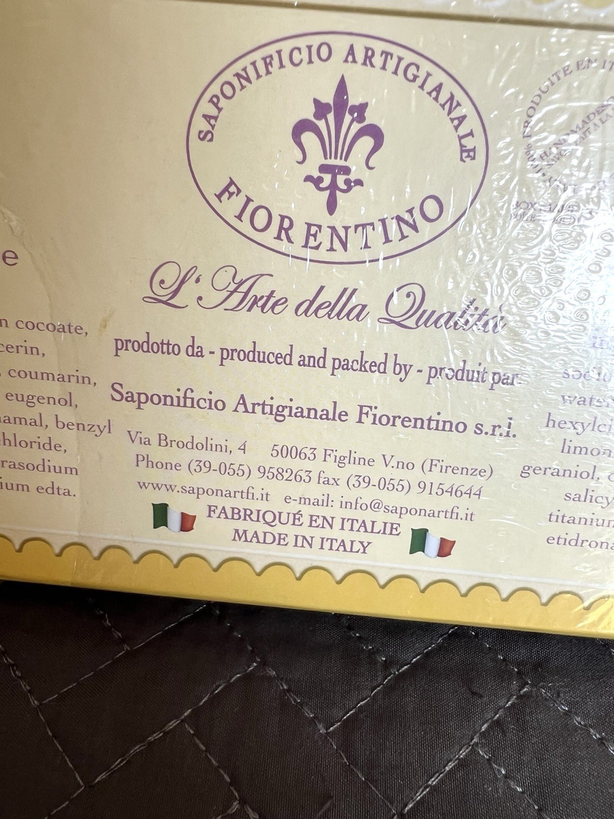 Saponificio Artigianale Fiorentino Fresia 3 Soaps • 4.40 oz Each • Made In Italy
