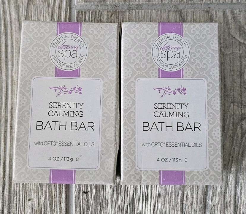 doTERRA SPA Serenity Calming Bath Bar Soap Essential Oils LOT Of 2