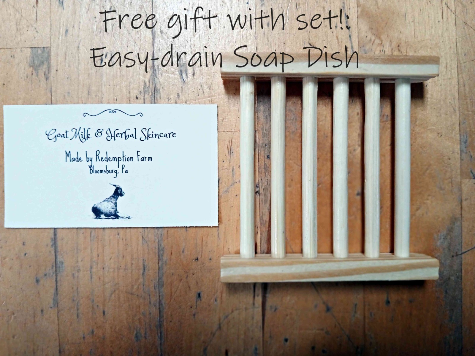 Handmade Goat Milk Soap Set of 4 Large Bars with Free Gift Earthy Woodsy
