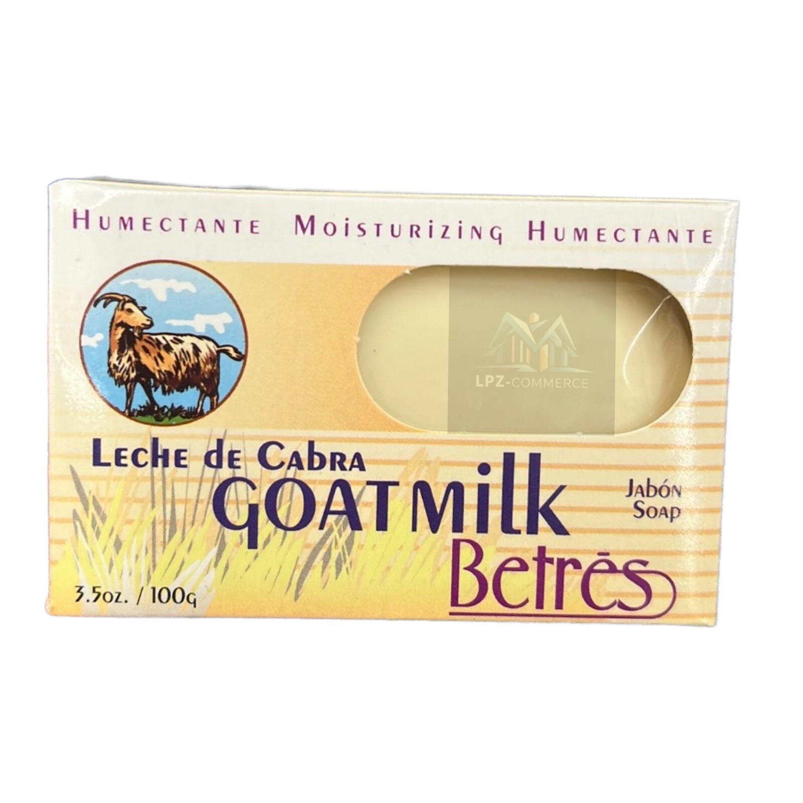 (Lot of 10) Goat Milk Moisturizer Bar Soap. Jabon Leche de Cabra, 3.5 oz