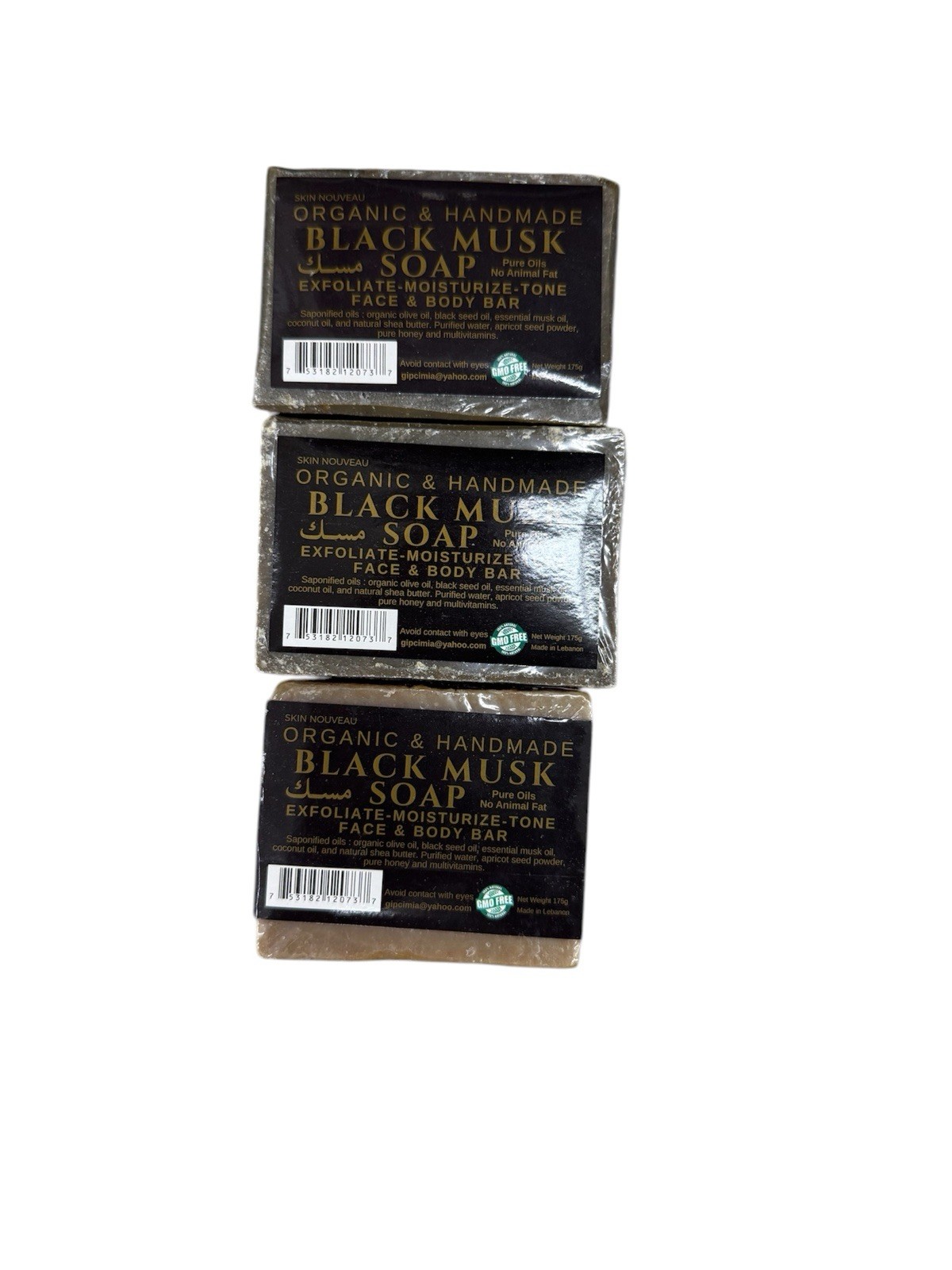 ORGANIC & HAND MADE BLACK MUSK SOAP EXFOLIATE- MOISTURIZE FACE & BODY 175 g