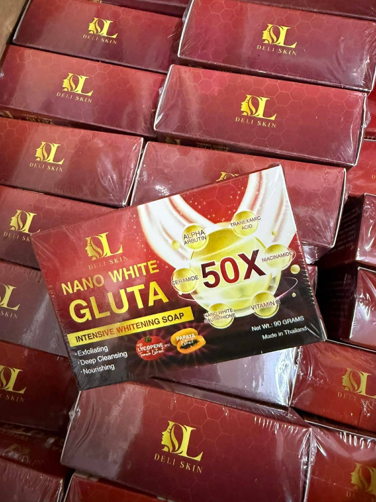 Deli Skin Nano White Gluta Intensive Whitening Soap 50x