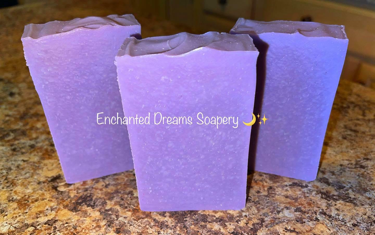 Purple Sea Moss Cold Process Soap @ Enchanted Dreams Soapery
