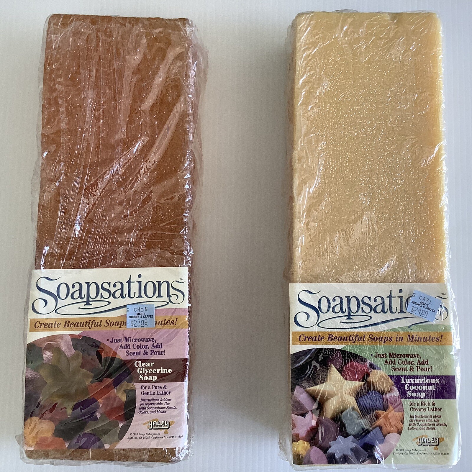 Yaley’s Soapsations Luxurious Coconut & Clear Glycerine 5 LBS each