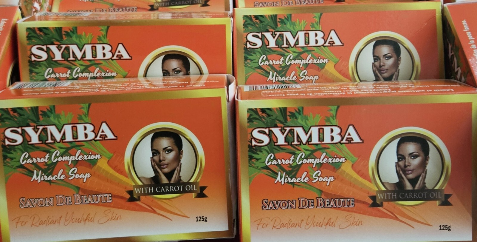 4 Pack Symba Carrot Complexion Bar Soap