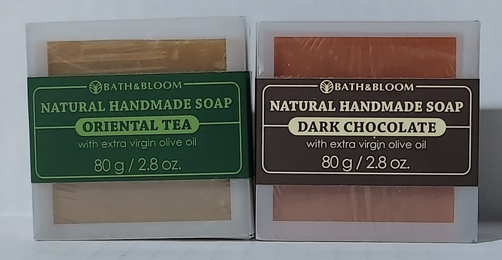 Bath & Bloom Natural Handmade Soap Dark Chocolate & Oriental Tea 2.8 oz 80g