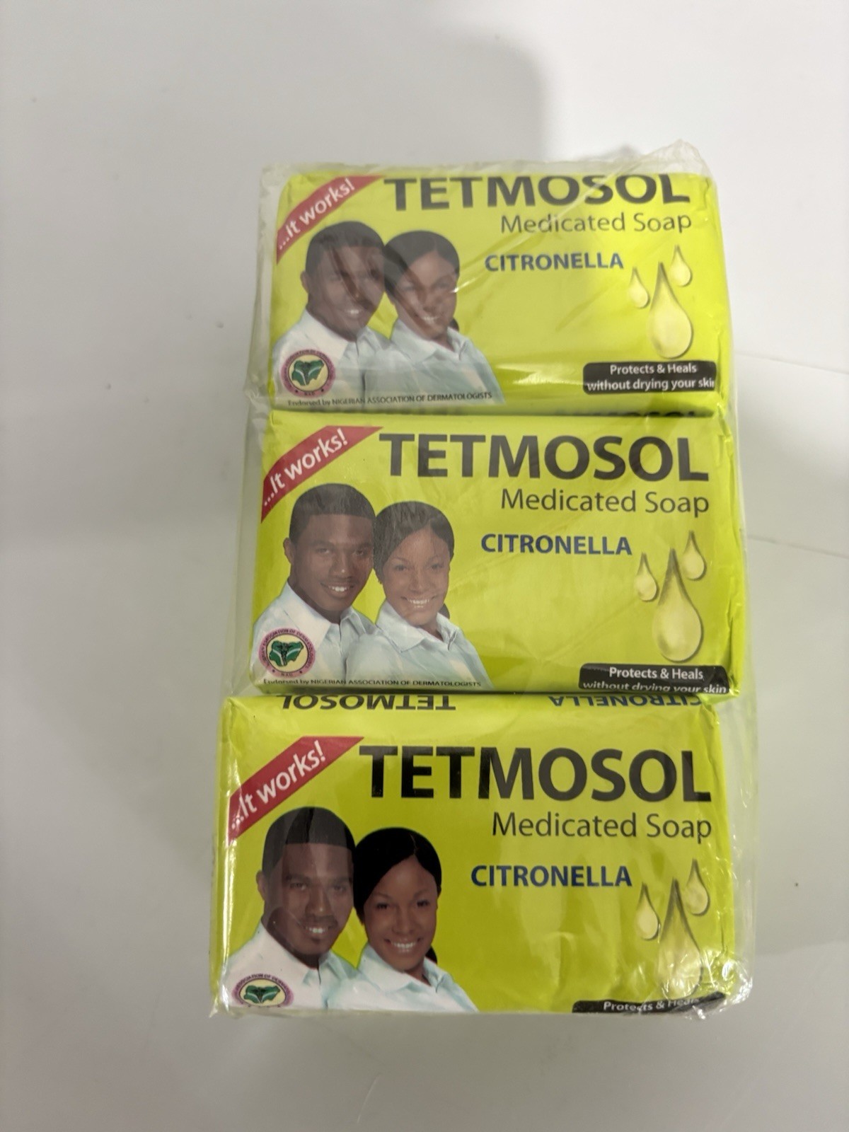 Tetmosol Citronella Medicated Soap Multipack 70g Green Solid Rectangular Bars