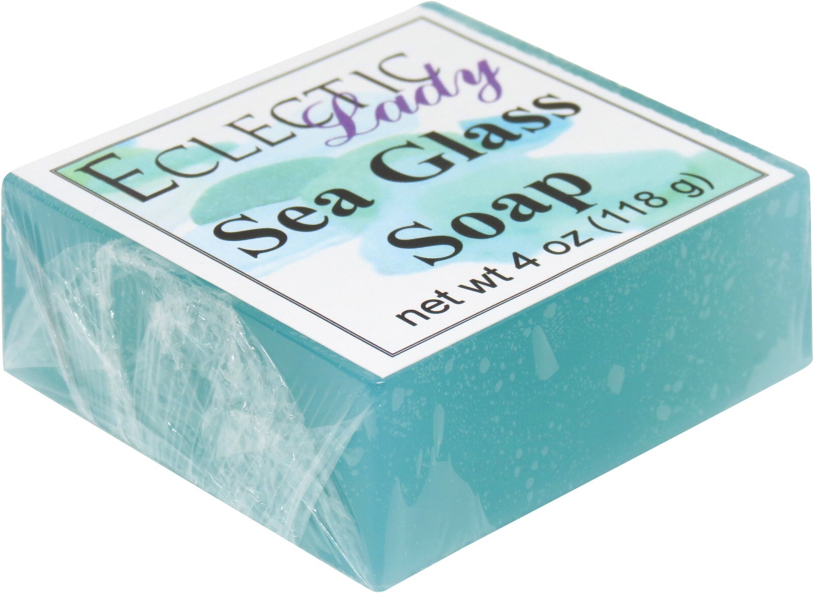 Sea Glass Glycerin Soap by Eclectic Lady, 4 oz Bar