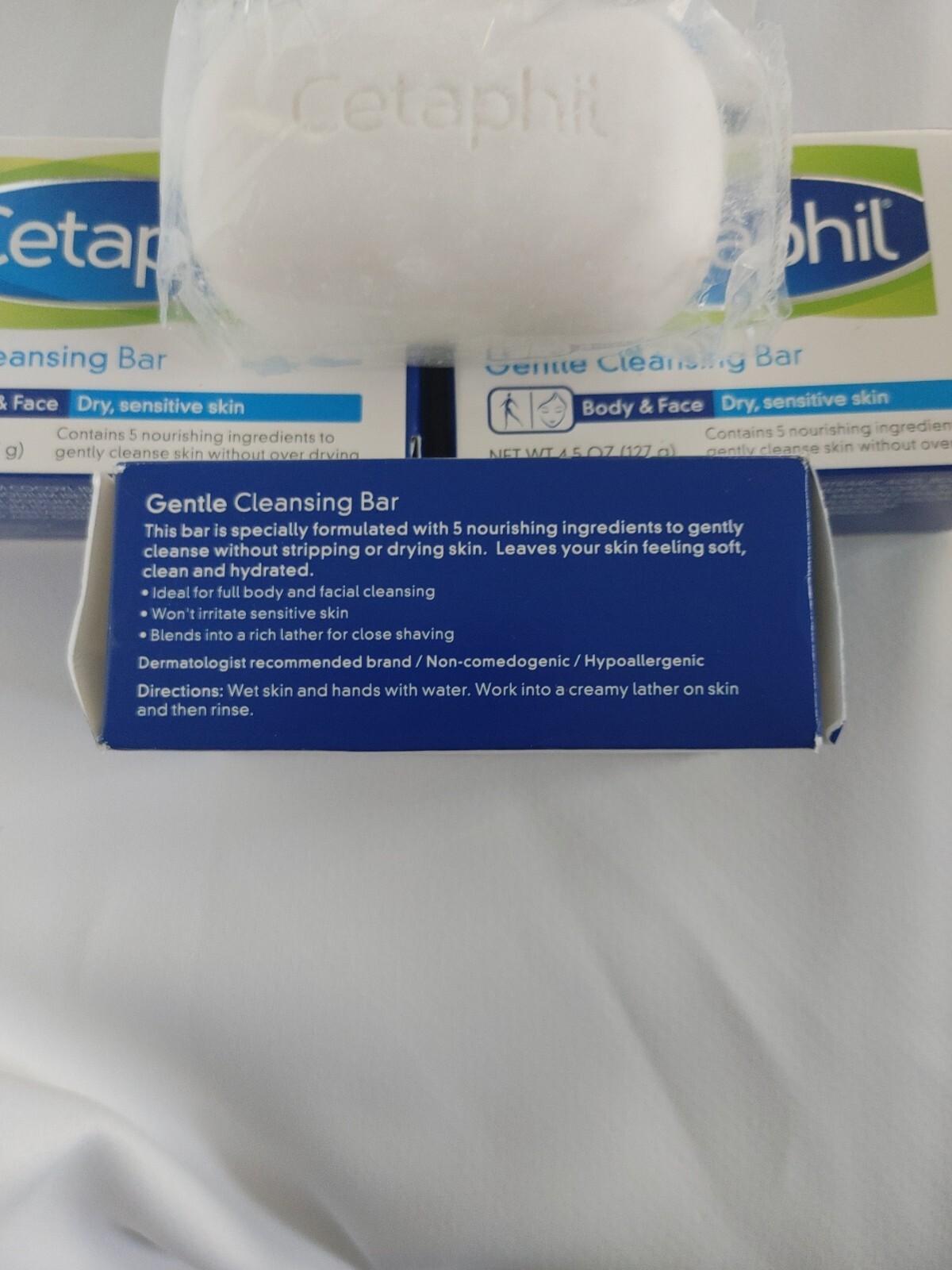 CETAPHIL Gentle Nourishing Cleansing Bar, 4.5 oz. Pack of 5